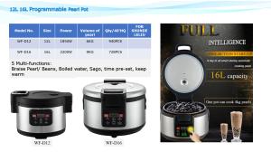 Wholesale SS304 Shell Diameter 355mm Pot Non Stick Tapioca Pearl Cooker from china suppliers