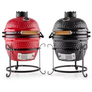 Wholesale 13 Inch Table Top Kamado Charcoal Ceramic Grill for Outdoor Camping Garden RV Tailgating from china suppliers