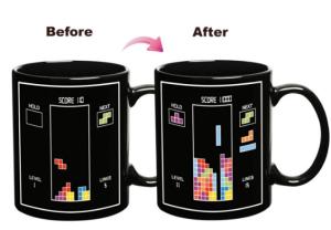 Wholesale New creative gift product tetris colour change temperature sensing ceramic mugs cup from china suppliers