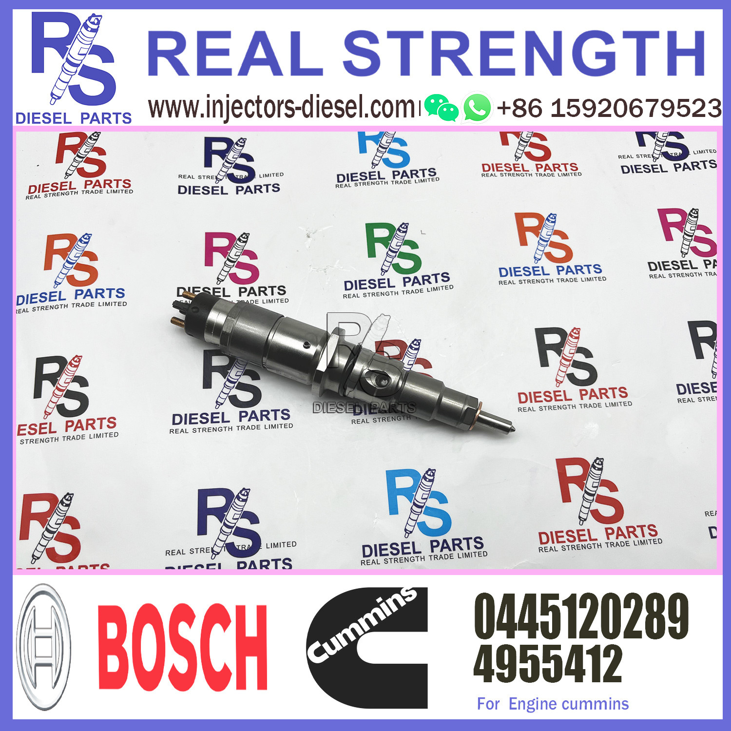 0 445 120 289 BOSCH Diesel Injector 0445120289 5268408 4946586 4955412