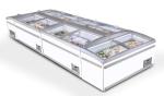 8 Ft Large Supermarket Freezer Sliding Glass Door Freezer For Chicken Storage