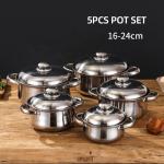 OEM/ODM 10 Piece Stainless Steel Cookingware Pot Set Cooking Pot Set Ollas