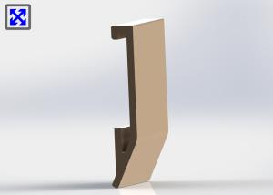 Wholesale Champagne Color Anodized Aluminum Profiles , Electrophoresis Aluminum Profile For Handle from china suppliers