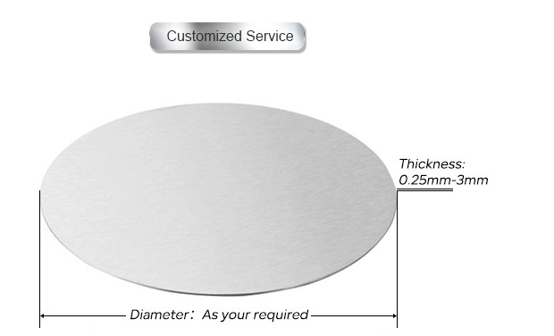 Heat Treated Annealed Stainless Steel Disc OEM Corrosion Resistant Alloy