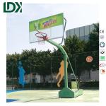 Outdoor School Court Basketball Stand Basketball Hoop Tempered Glass Backboard