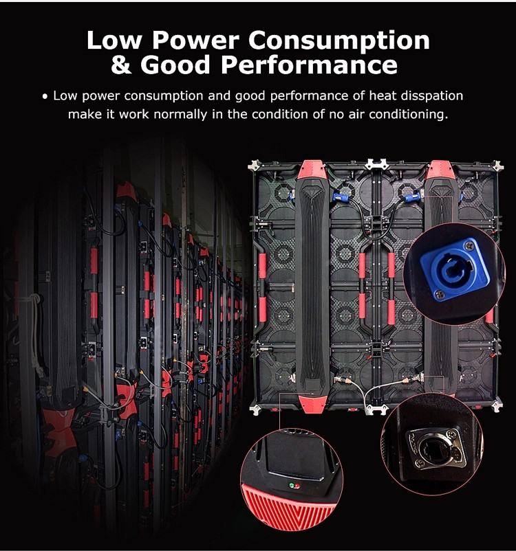 SMD1515 1000nits Rental LED Video Wall P4.81 P5.95 P6.25 EMC