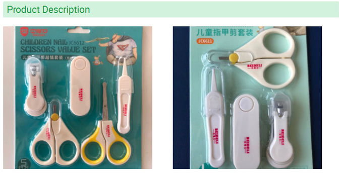 ABS Baby Nail Clipper Set Eco Friendly Box Packed 5 Pcs In 1 Set 5 Tools