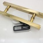 Add a Touch of Gold to Your Bathroom with Stainless Steel Shower Glass Door
