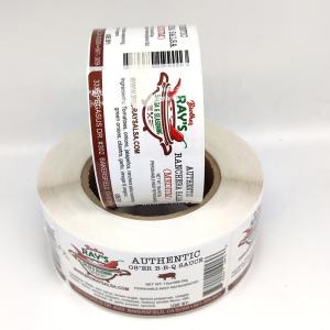 Wholesale Waterproof Food And Beverage Labels For Packaging MOQ 1000pcs from china suppliers