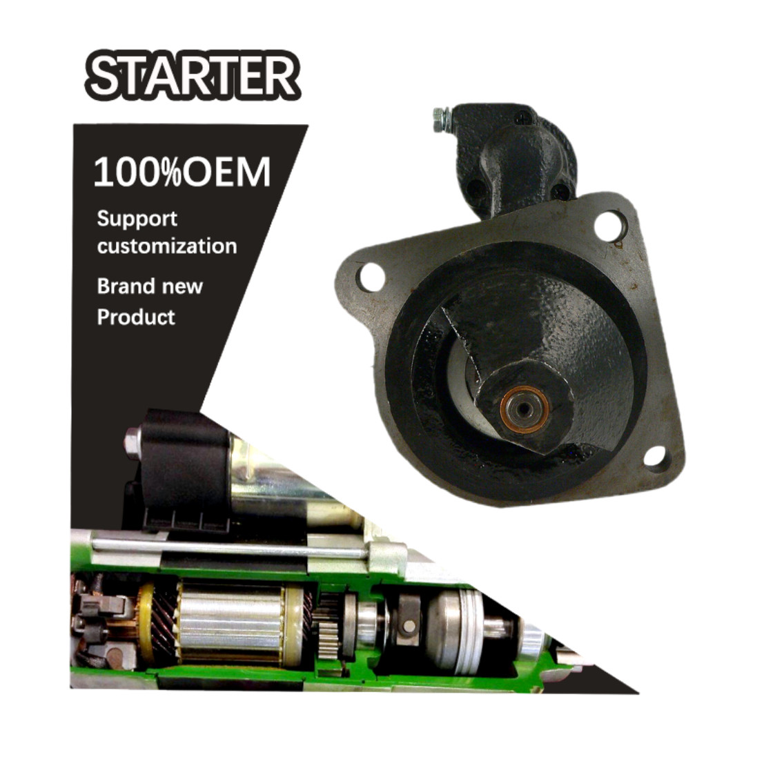 24V 9T STARTER 4807379, 611466612, 611466632. 11.130.124, 11.130.490, 11.139.454, 11130490, AZJ3131, AZJ3460, AZJ3515
