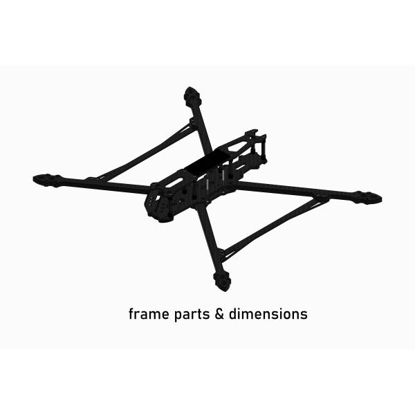 7 Inch Fpv Drone Kit Quadcopter Remote Control Drone 3.3G 2.5w 4w VTX Image Transmission Distance of 3km Racing Drones