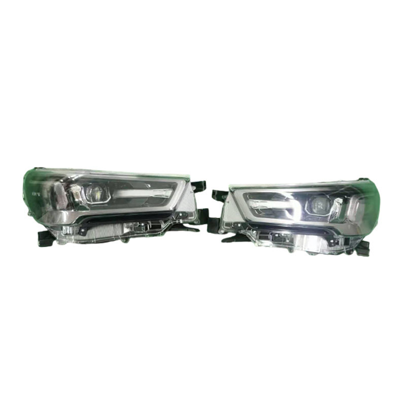 Manufacturer Wholesale 4X4 ABS Plastic LED Headlight Car Light for Toyota Hilux Revo Rocco 2020 2021