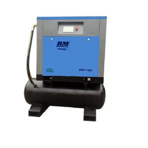 Wholesale 0.6m3/min 10bar 5.5KW Air Receiver 300L integrated Rotary Air Screw Compressor from china suppliers