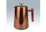 Mirror Polished Double Wall French Press Pot 17/34oz Steel French Press Coffee