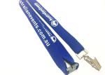 Metal Clip Safety Custom Breakaway Lanyards Woven Printed For Sports Game