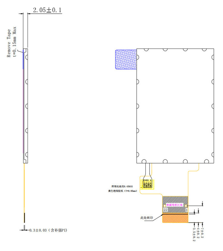 2.0Inch 240*320 280Cd/M2 Touch Tft Display