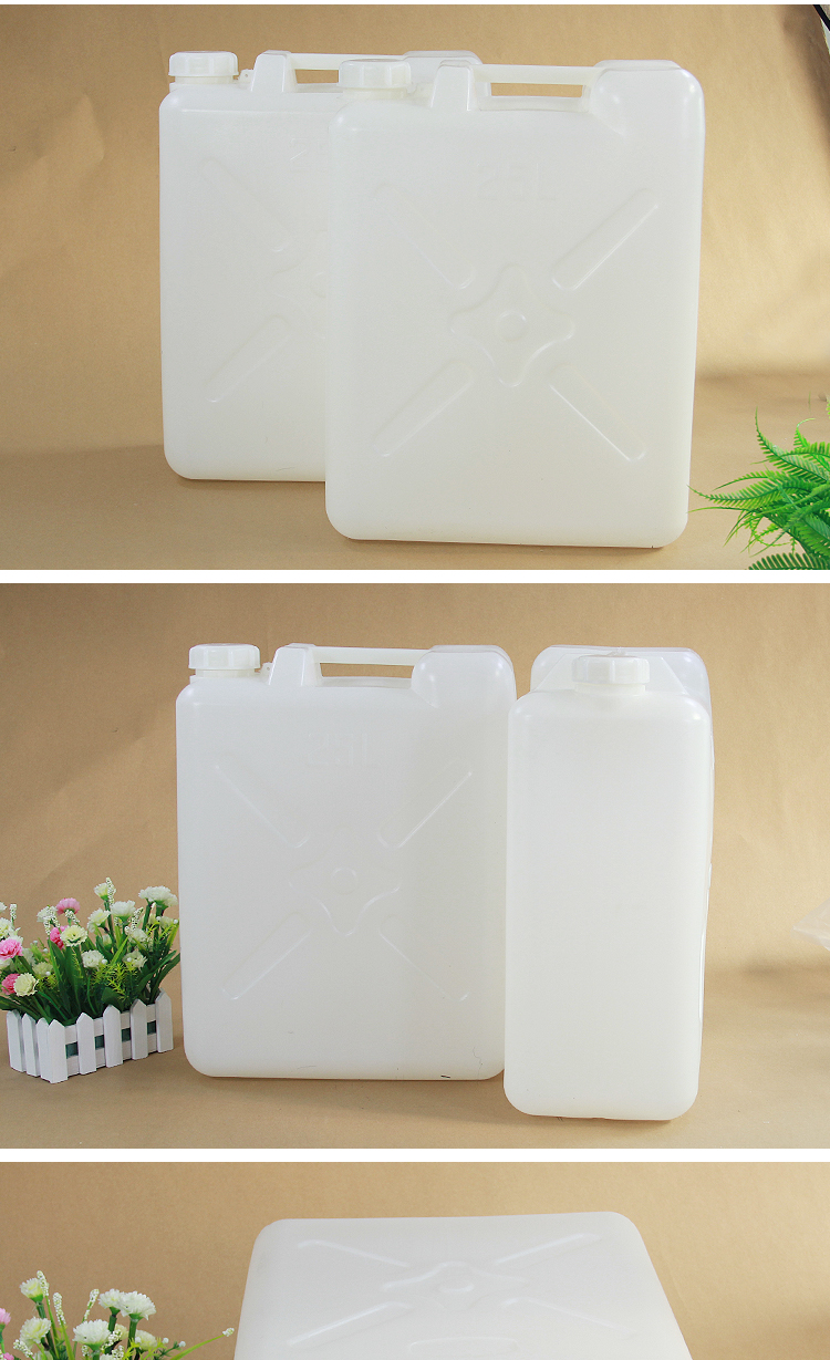Heavy Duty Food Grade Empty Drinking Water Jerry Can Plastic Barrel 188g 5l