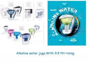 China BPA Free Ion - Exchange Alkaline Water Filter Jug Bottle Remove Heavy Metals on sale