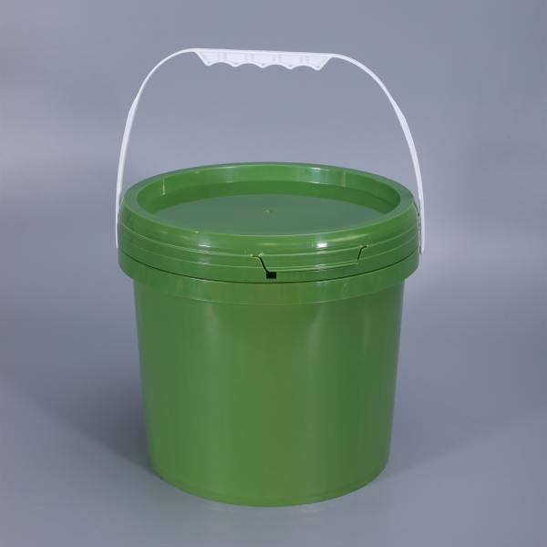 Household Kitchen Pet Food Storage Bucket 5L Capacity with Pull-Ring Cap PP