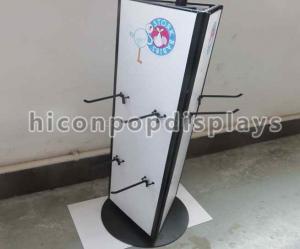 China Rotating Tabletop Display Stand , Three Sided Pyramid Display Stand on sale