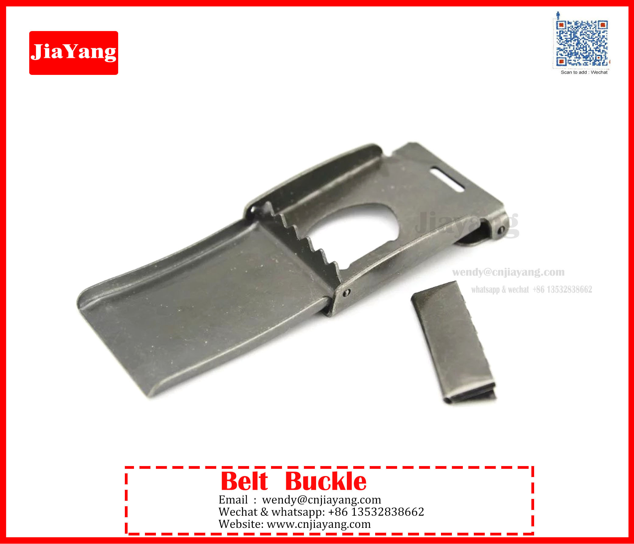 custom prong silver iron metal men belt buckle with embossed logo