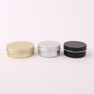 Wholesale Makeup Tools Empty Storage Container 5 10 15 20 100 150 g Matte Silver Metal Aluminum Jar for Candle Shoe Polish Saffron from china suppliers