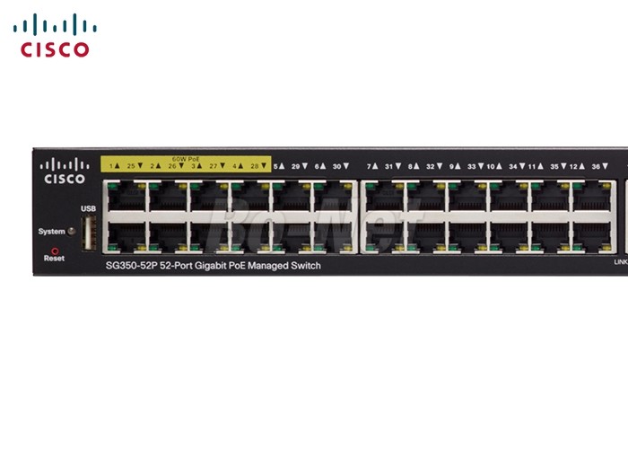 375W POE Managed Cisco Gigabit Switch 52 Port SG350-52P-K9-CN SG350-52P Durable