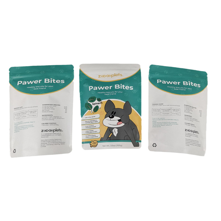 Wholesale Wholesale Custom Stand Up Resealable Mylar Bags Digital Print Kraft Paper Pouch for Pet Dog Cat Food