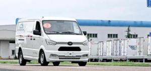 Wholesale 260KM EV Cargo Van Truck With Side Sliding Door 5 Doors 2 Seats from china suppliers
