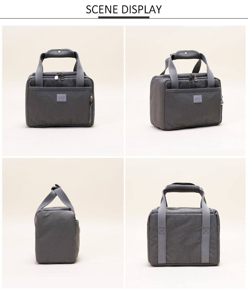 OEM Big Compartments D14cm Insulated Lunch Cooler Bags