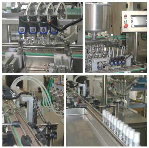 Various Cosmetic Bottles Auto Liquid Filling Machine 304 Stainless Steel