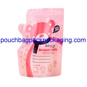 Wholesale Breast milk storage bag Food Grade double zipper on top 250ml from china suppliers