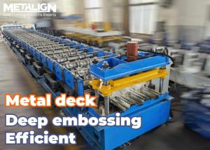 Wholesale High Strength Concrete Bonding Metal Deck Roll Forming Machine 22Kw 15m/Min from china suppliers