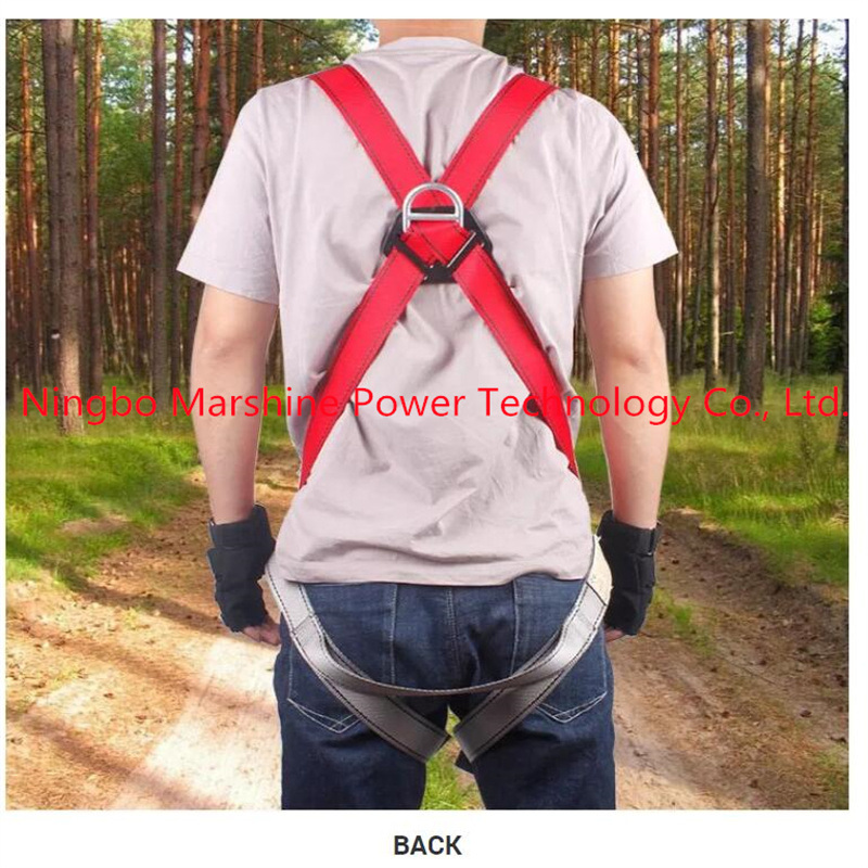 Strong Step-in Full Body Climbing Harness Assurance Safety Belt for Working at Height