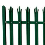 Anti Theft Powder Coated Palisade Fencing , Metal Palisade Security Fencing