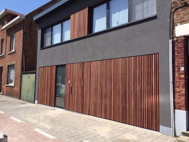 160x24mm Exterior WPC Wall Panel Hollow Wood Plastic Composite Wall Board