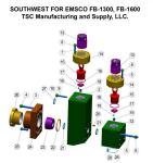 Weatherford E-2200 mud pump Zirconia Liners, EWCO/LEWCO E1600 MUD PUMP, E800 MUD