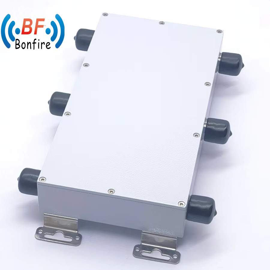China Manufacturer 698-4000MHz RF Wideband Hybrid Coupler 3 in 3 out 4.3-10 Female Hybrid Combiner