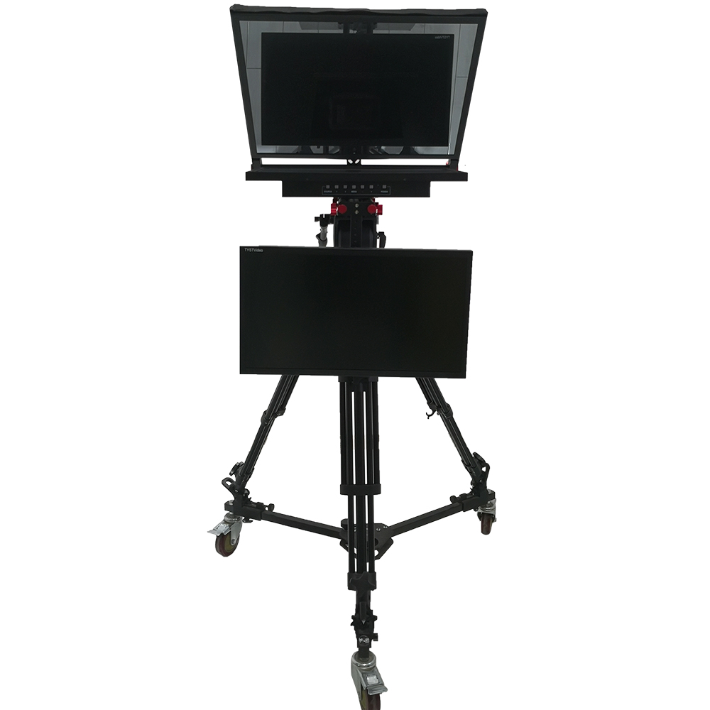 Dual Screen Teleprompter for Broadcast Recording Room 21 inch Large Screen