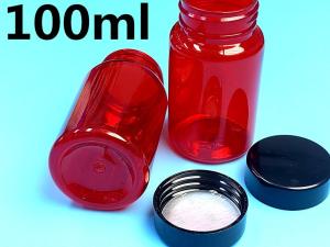 Wholesale Red Plastic Capsule Bottle 100ml Small Plastic Pill Containers from china suppliers