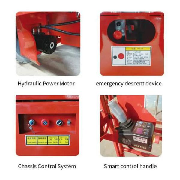 12m Scissor Lifting Work Platform Lead Acid Battery Electric Cargo Lift Platform