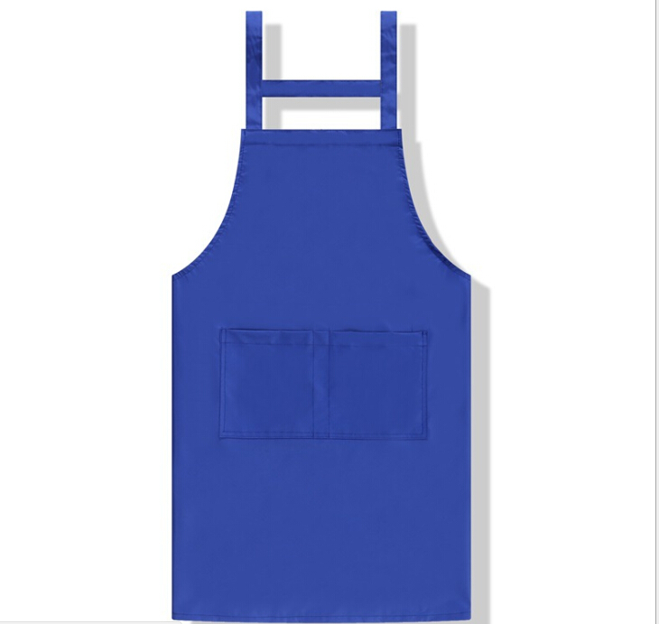 Promotion Blank Calico Aprons Non Woven Fixed Sewn Neck Strap Adjustable Buckle