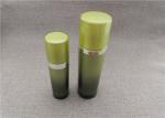 Round Acrylic Cosmetic Cream Bottle Gradient Green Color PP Inner Cap