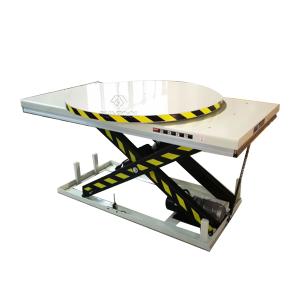 Wholesale 6000 Lb 2200 Lbs Stationary Electric Lift Scissor Lift Table 120v With Rotary Plate from china suppliers