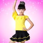 Children dance Latin dance skirt dress new girls dancing uniforms your LOGO can