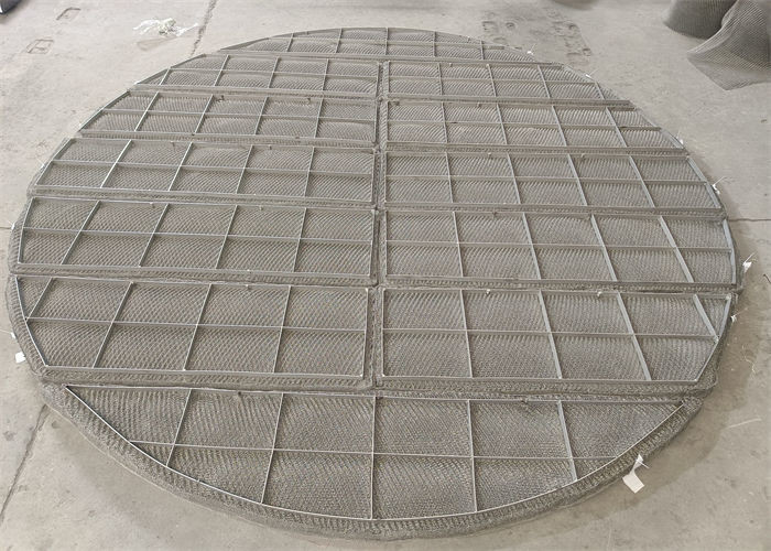 304SS York431 Round Wire Mesh Demister Knitted / Dutch Weave Style