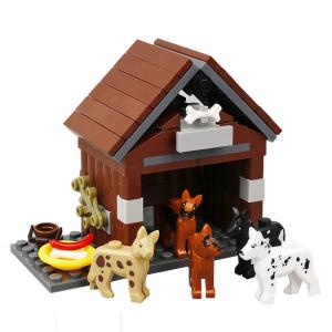 Wholesale Animals pet dog house MOC farm food gifts accessories models city building blocks Toys for children from china suppliers