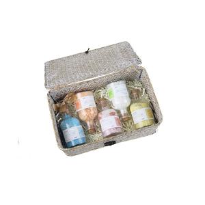 Wholesale Aromatherapy Scented Relaxing Bath Salts Natural Hemp Sea Soak Salt Gift Set from china suppliers