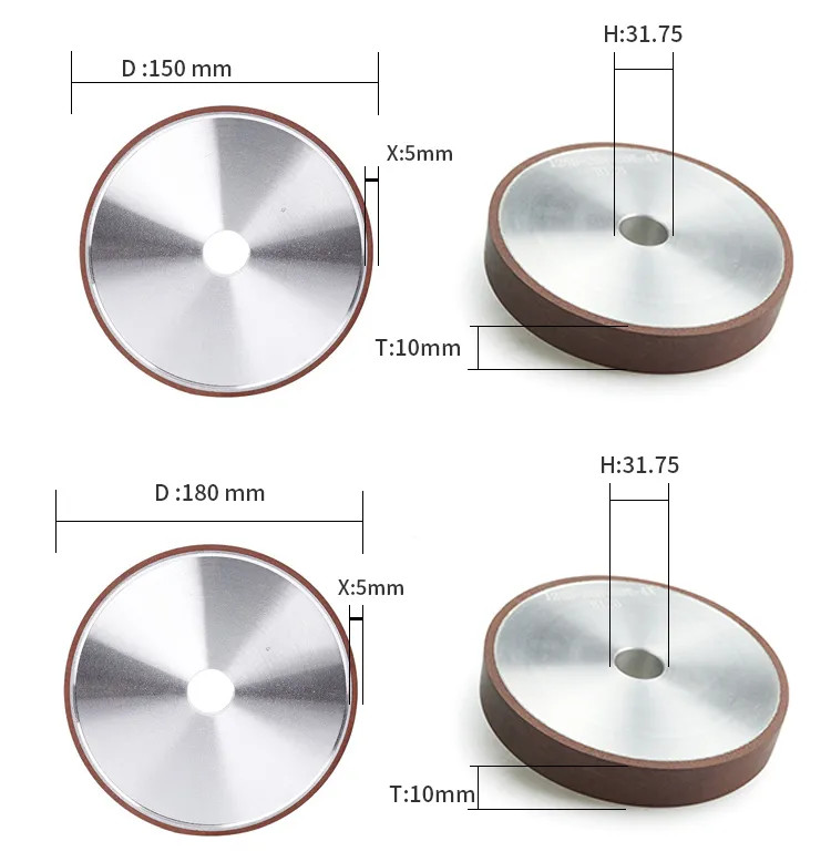 1A1 Resin CBN Grinding Wheel Carbide Sharpening Diamond Tool