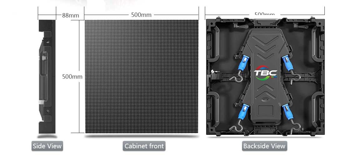 Large Commercial Full Color Led Display Flicker Free With Easy Maintenance